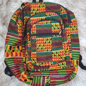 Kente Print Backpack - Multicolored